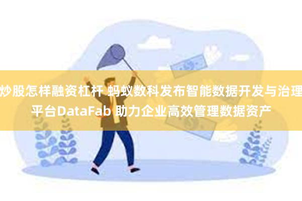 炒股怎样融资杠杆 蚂蚁数科发布智能数据开发与治理平台DataFab 助力企业高效管理数据资产