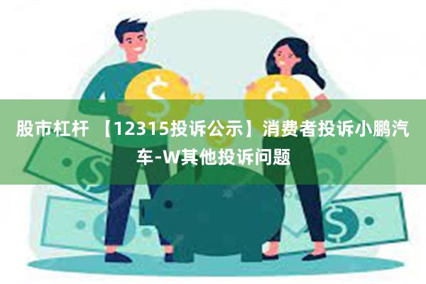 股市杠杆 【12315投诉公示】消费者投诉小鹏汽车-W其他投诉问题