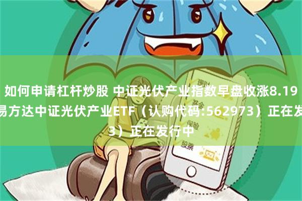 如何申请杠杆炒股 中证光伏产业指数早盘收涨8.19%，易